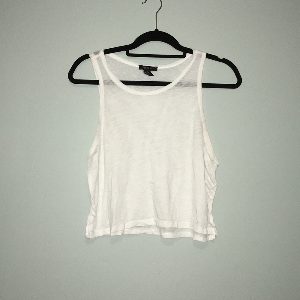 Forever 21 white crop tank
